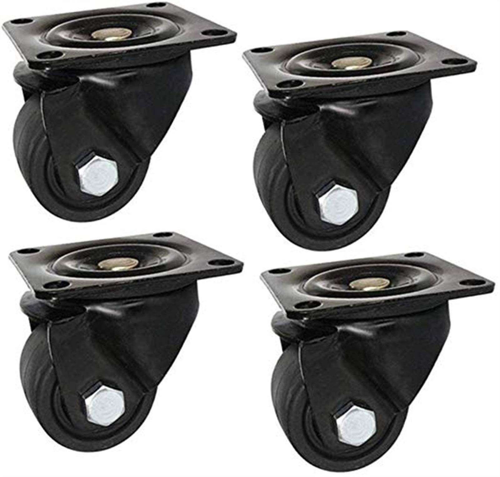Roulettes de meubles plateau pivotant anti rayure acier inoxydable 2,5 pouces