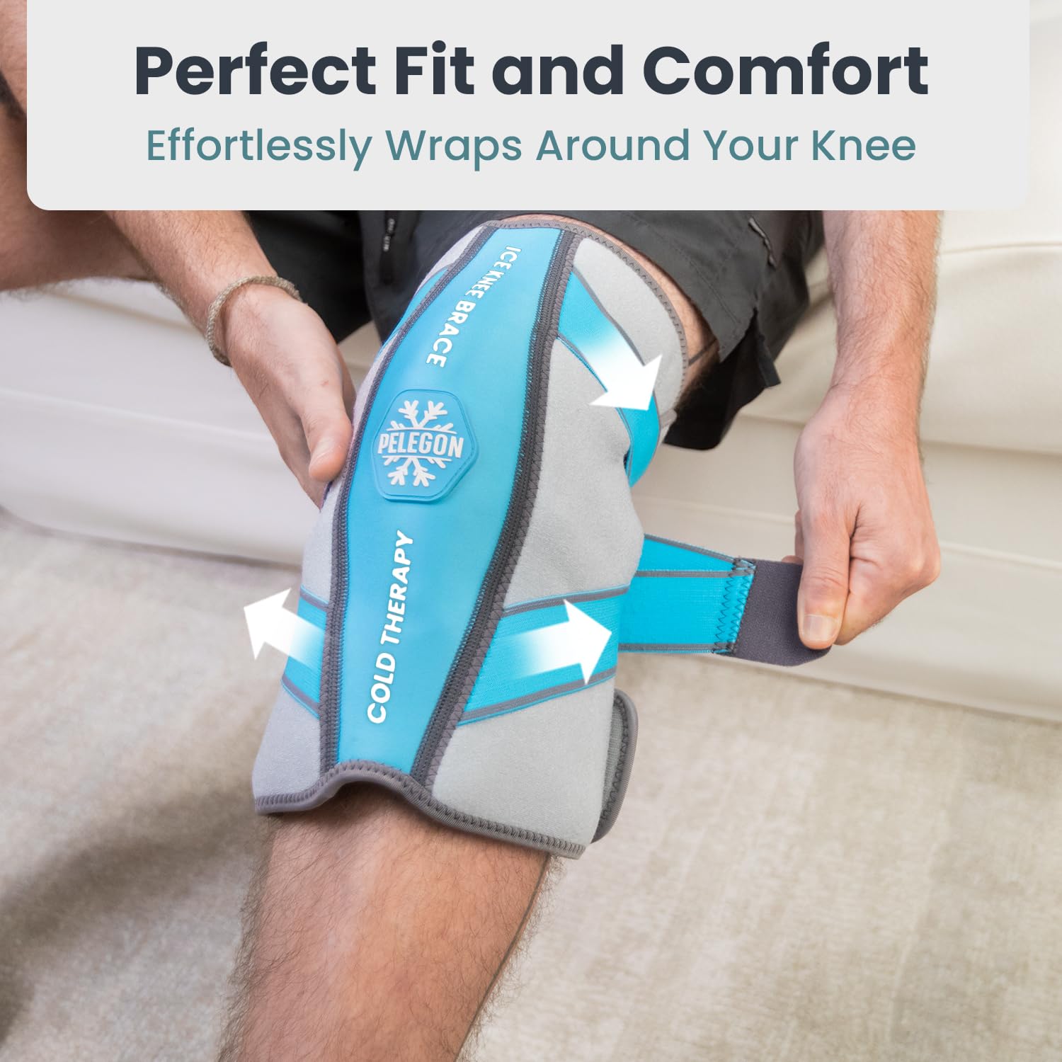 Knee Ice Pack Wrap (1 Pack) - Adjustable Ice Pack for Knees Surgery, Replacement, Arthritis Pain, ACL, Sports Injuries, Post Surgery, for Long Duration - 1 Pack 5 Knee Ice Pack Wrap (1 Pack) - Adjustable Ice Pack for Knees Surgery, Replacement, Arthritis Pain, ACL, Sports Injuries, Post Surgery, for Long Duration - 1 Pack - Image 3