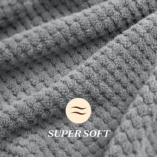 Miniatura 3 de YFONG Toalla de microfibra para el cabello para mujer, turbantes de secado rápido para cabello largo, grueso y rizado, toallas súper suaves con