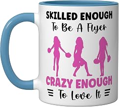 Cheerleading Saying Cheer Cheerleader Girl Ceramic Mug, Blue/White