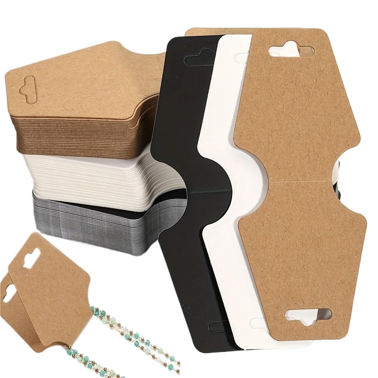 Etiquetas de precio en blanco para joyería artesanal y proyectos creativos de DIY 5