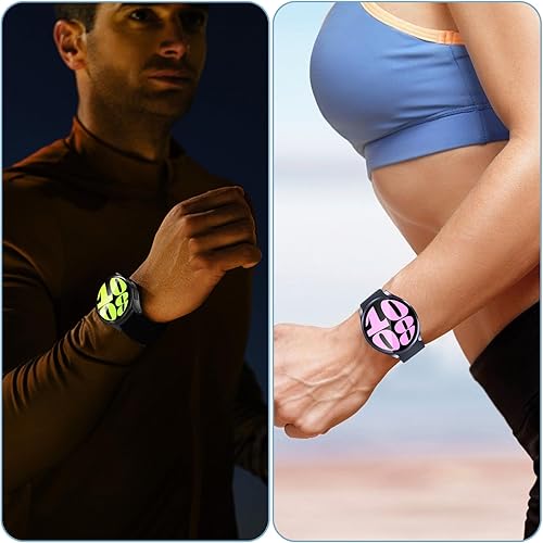 Miniatura 5 de Funda compatible con Samsung Galaxy Watch 6 de 1.575 in y 1.732 in, protector de pantalla de TPU suave, resistente a los arañazos, juego de