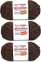 Vista 52 de Hilo de Ganchillo para Principiantes Verde Manzana Hilo de Algodón para Tejer y Tejido - Kit de Ganchillo para Principiantes - 3 * 50g