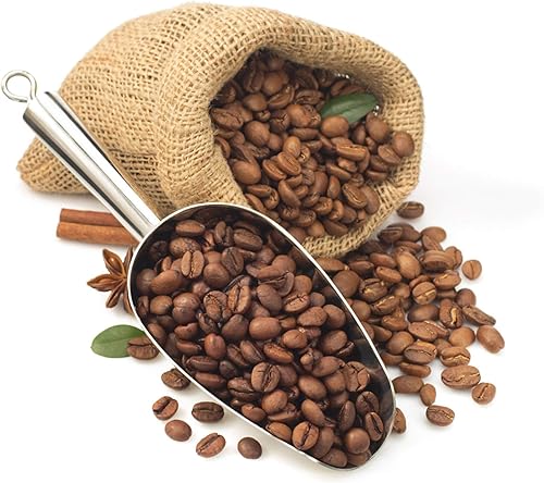 Miniatura 5 de P&P CHEF Cuchara de hielo de 12 onzas, cuchara grande de acero inoxidable para cereales de caramelo, harina de arroz, palomitas de maíz, acabado de