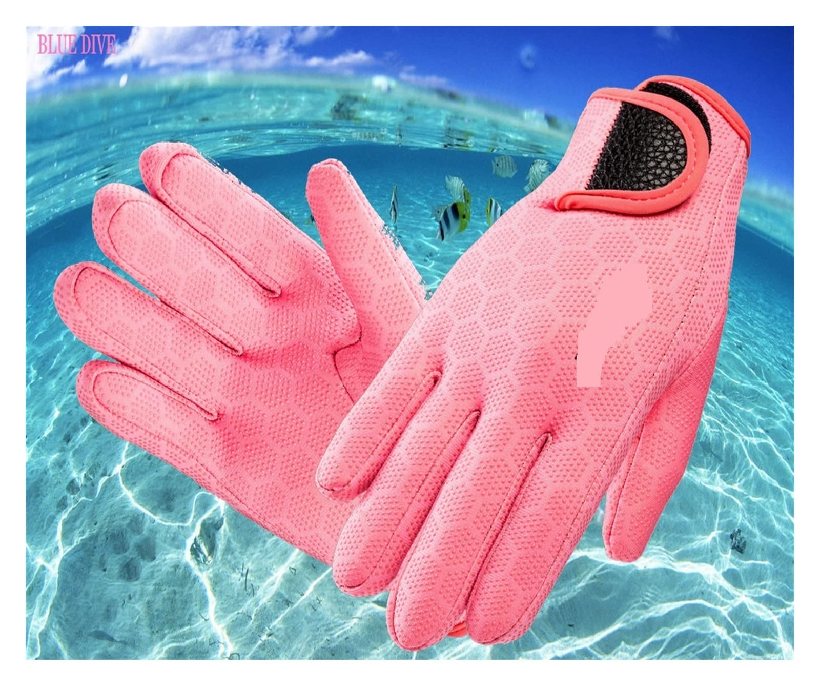 Guanti da Immersione, Guanti da Sub Impermeabili Antiscivolo for Il Nuoto, for tenersi al Caldo Durante l'inverno, for Nuoto, Immersioni, Surf, Snorkeling, Surf e pagaiata(Pink,S)