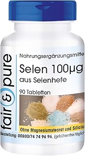 Selen tabletki 100µg z drożdży selenowych - wegańskie - bez stearynianu magnezu - 90 tabletek