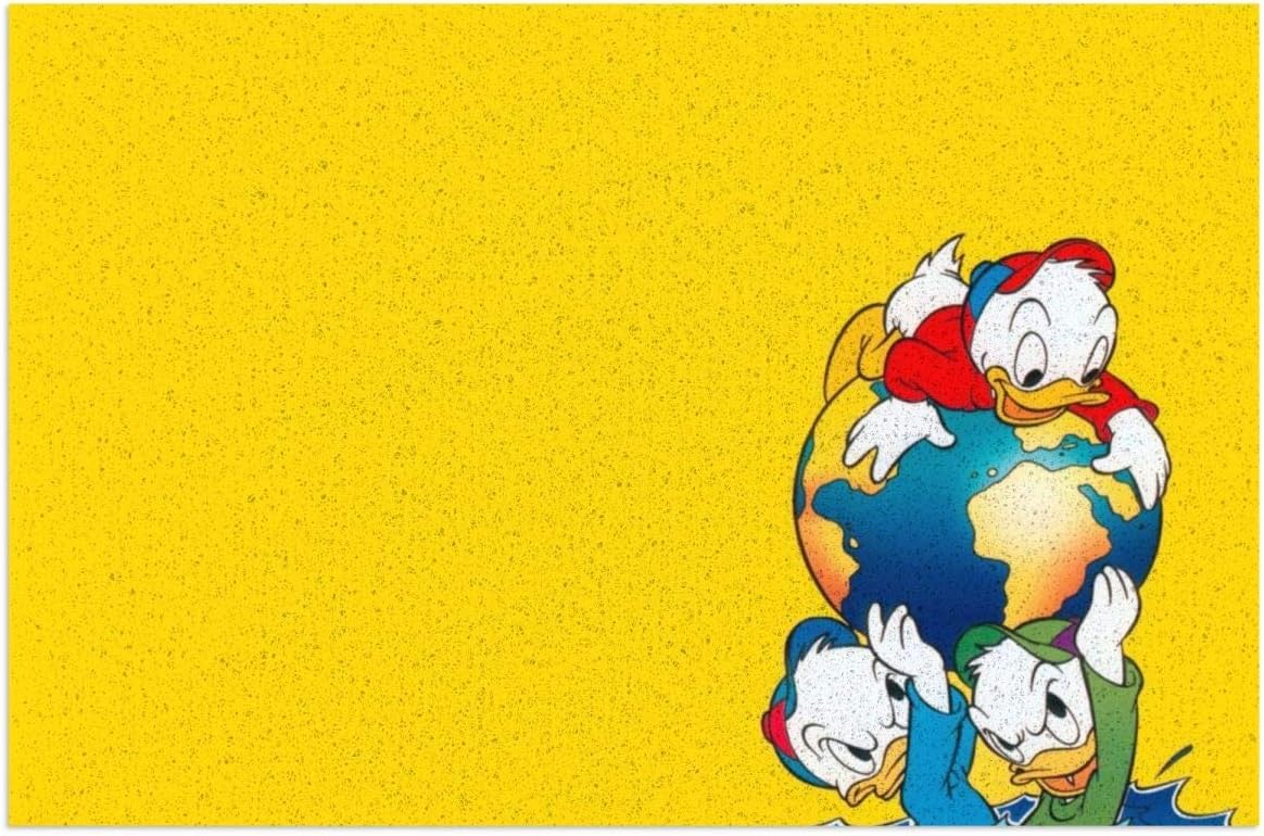 Amazon ドナルドダックの甥の壁紙 玄関マット 屋外 屋内 薄型 おしゃれ かわいい 泥落とし 洗える 滑り止め ドアマット 業務用 家庭用 ドアマット オンライン通販