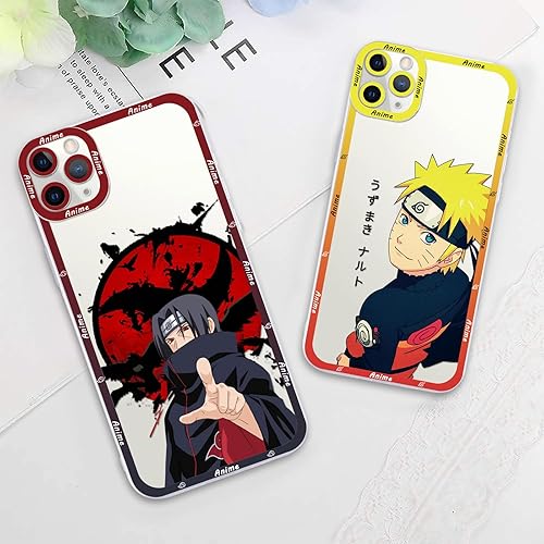 Miniatura 6 de 2 fundas transparentes de anime japonés para iPhone 11 Pro Max de 6.5 pulgadas, diseño de bonito patrón de manga, fundas de personajes de cómics de