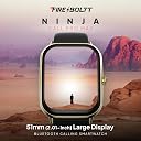 Fire-Boltt Ninja Call Pro Max Bluetooth Calling Smart Watch, 2.01" HD Display, 120+ Sports Modes, Health Suite, AI Voice Assistance, SpO2 & Heart Rate Monitor Smartwatch for Men & Women - Gold Black gallery image