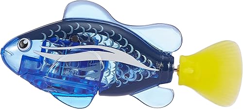Miniatura 4 de Robo Alive Pez Robótico Robo Fish Peces Robóticos Nadadores (Azul + Rojo Paquete de 2) por ZURU Activado por Agua, Cambia de Color, Viene con