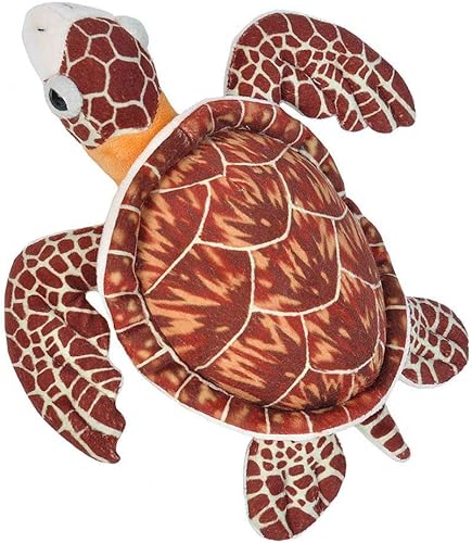 Wild Republic Peluche de tortuga marina de carey de peluche, juguete de peluche, regalos para niños, Cuddlekins, 12 pulgadas