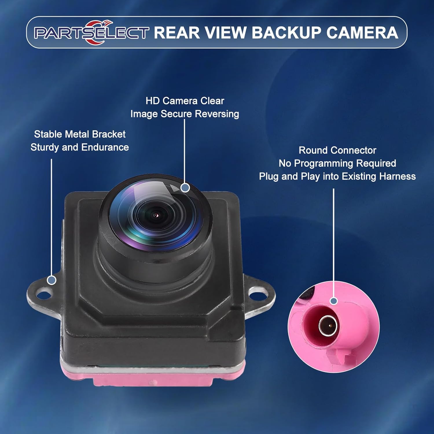 68452959AC Rear View Backup Camera Replacement for Jeep Wrangler 2018-2022 2.0L L4 / 3.0L 3.6L V6 Back Up Camera Replaces# 68288397AC