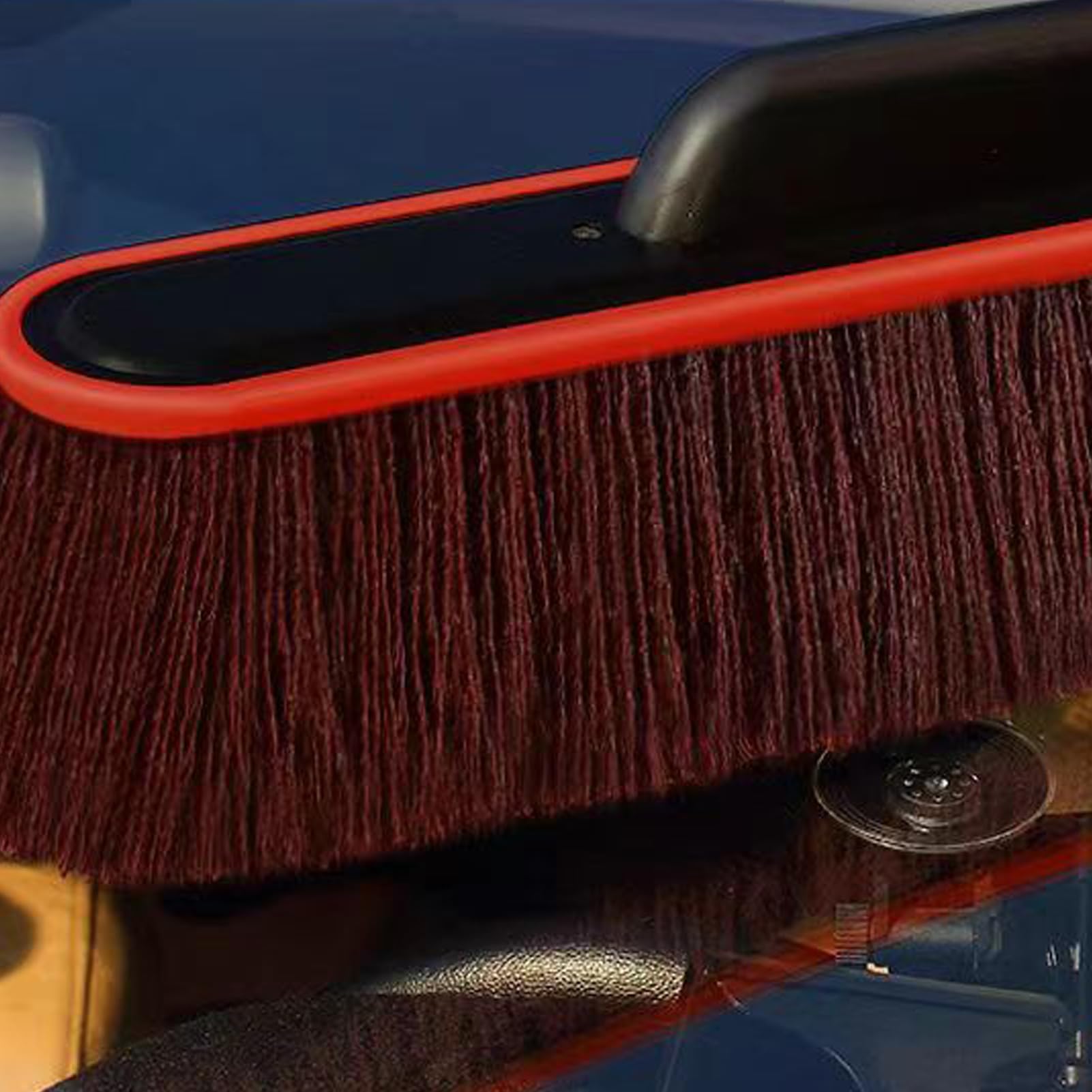 Plumero de coche para quitar el polvo, removedor de polvo de coche, cepillo de limpieza de pulido, cepillo de limpieza de automóviles, cepillo de limpieza de polvo de cerdas suaves para cuidado y