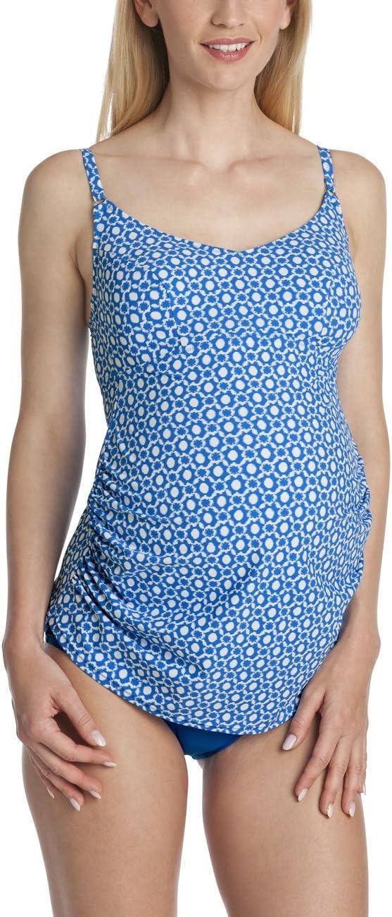 Anita Treasure Island 9676 Cornflower Blue Maternity Tankini