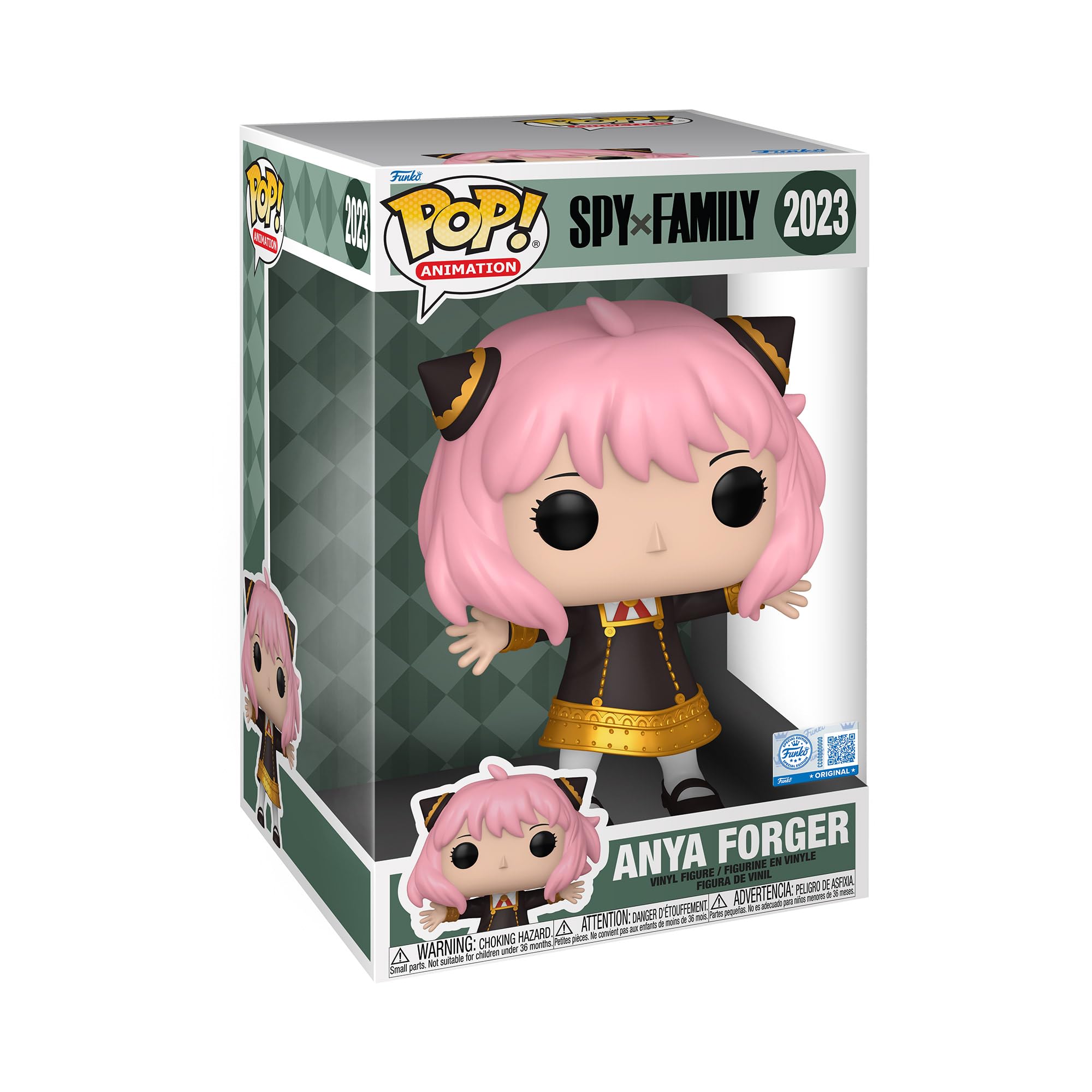 Funko POP! Jumbo: Spy X Family - Anya Forger - Collectable Vinyl Figure - Gift Idea - Official Merchandise - Toys For Kids & Adults - Model Figure for Collectors and Display