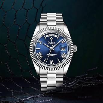 CADISEN Design Automatic Watch Men's Mechanical Stainless Steel Waterproof Wristwatches Homage Non-Allergic