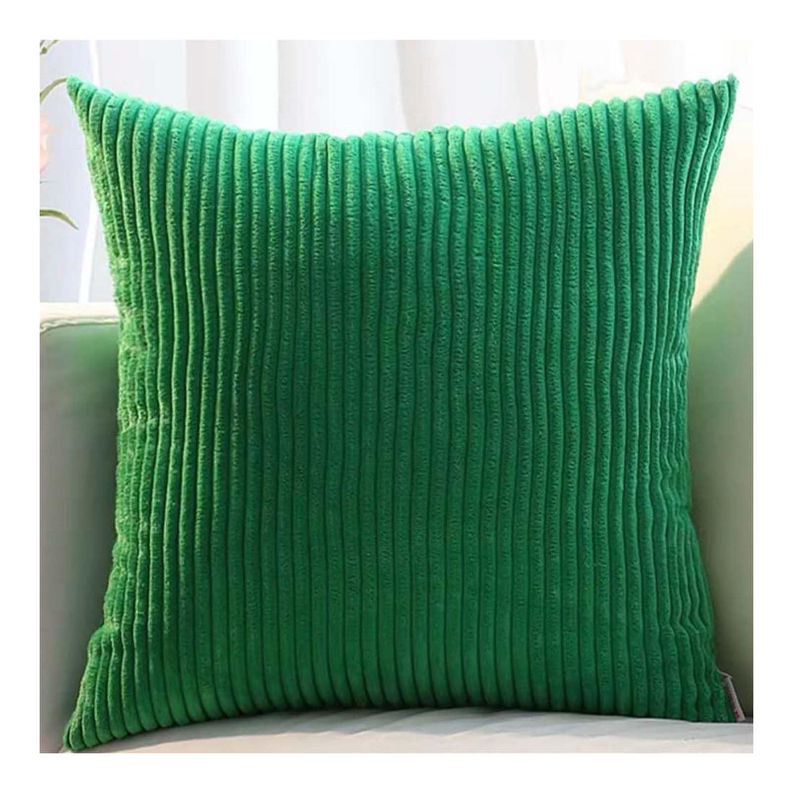 Set of 2 Sofa Pillow Cover corduroy 80x80 Cushion Cases 45x45 60x60 75x75 Decorative Square Throw Pillow Cases with Zipper for Couch Sofa Bed Pillowcase Protectors covers(Color 22,50x50cm/20x20in(2PC)