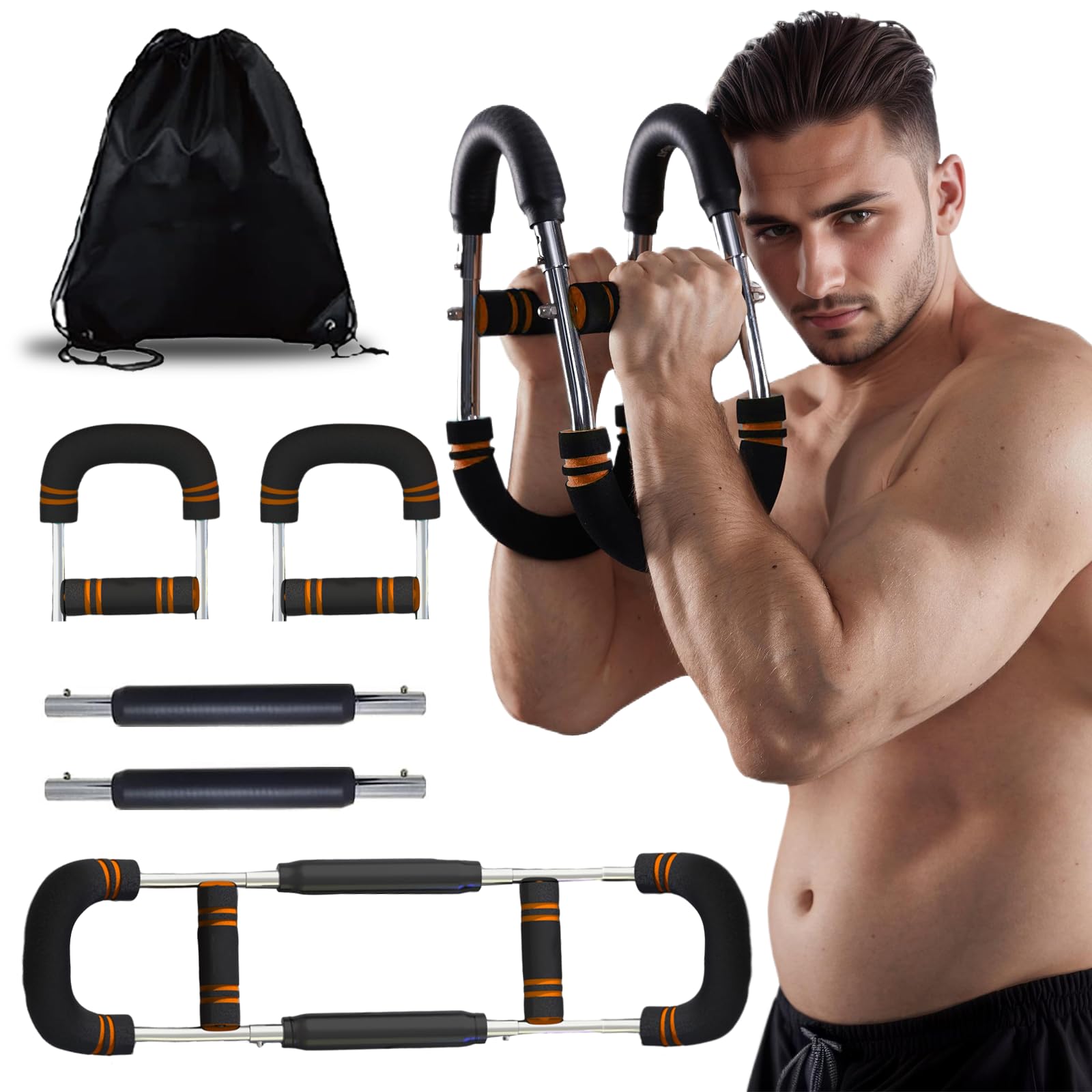 OSCILLATING SLIMUltimate Twister Arm Trainer, Adjustable Chest Workout Equipment, Arm Trainer for Men, Chest Trainer for Men, Shoulder Muscle Training, Portable Spring Resistance Home Fitness Equipment