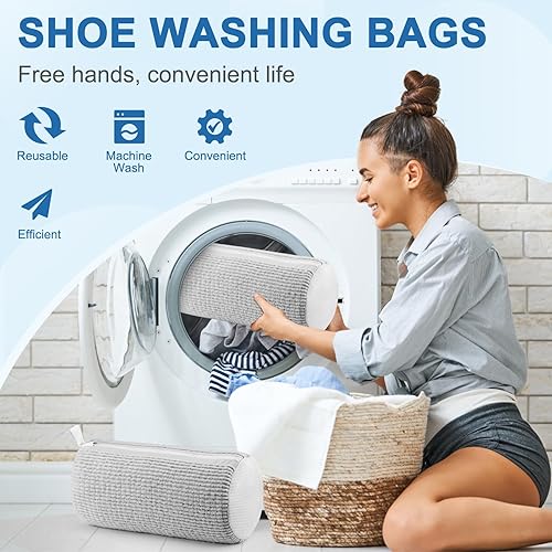 Miniatura 6 de Shoe Washing Machine Bag,Shoe Laundry Bags for Sneakers, Reusable Shoe Cleaning Bag for All Shoe Sizes