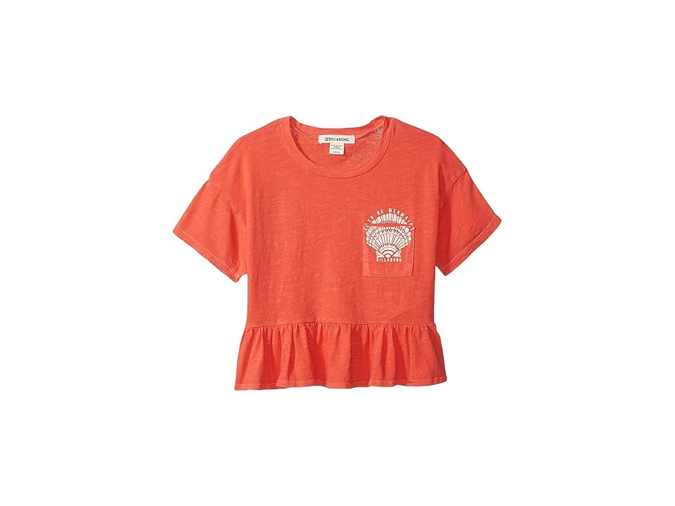 

Billabong Kids Sand and Sea Tee (Little Kids/Big Kids) (Sunset Red) Girl's T Shirt, Multi