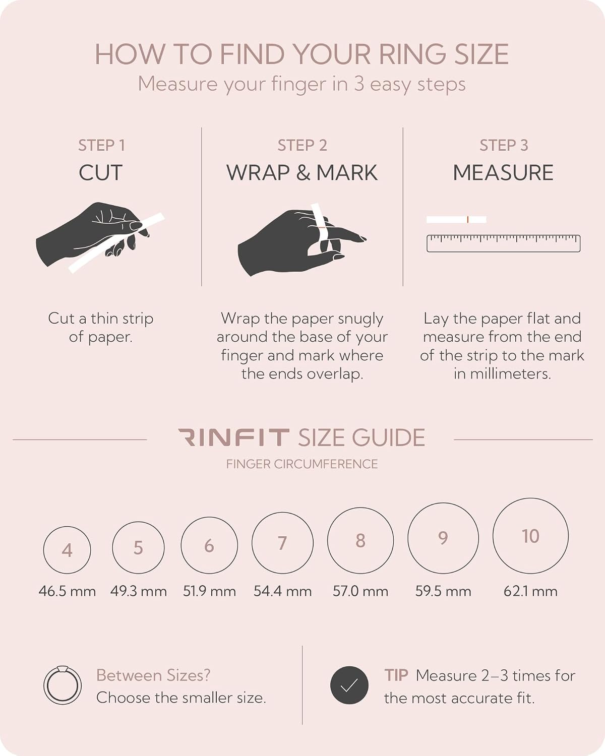 Rinfit Women's Silicone Ring, Round Cut Three-Stone CZ