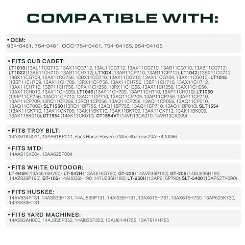 Miniatura 3 de UDC Parts - Banda de transmisión para podadora de fibra de Kevlar, de 78 pulgadas, para MTD Cub Cadet 754-0461, 954-0461, 754-04165, 954-04165,