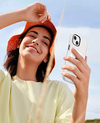 Miniatura 59 de Funda para iPhone 13 Pro Max compatible con MagSafe, funda magnética transparente para iPhone 13 Pro Max con funda protectora delgada a prueba