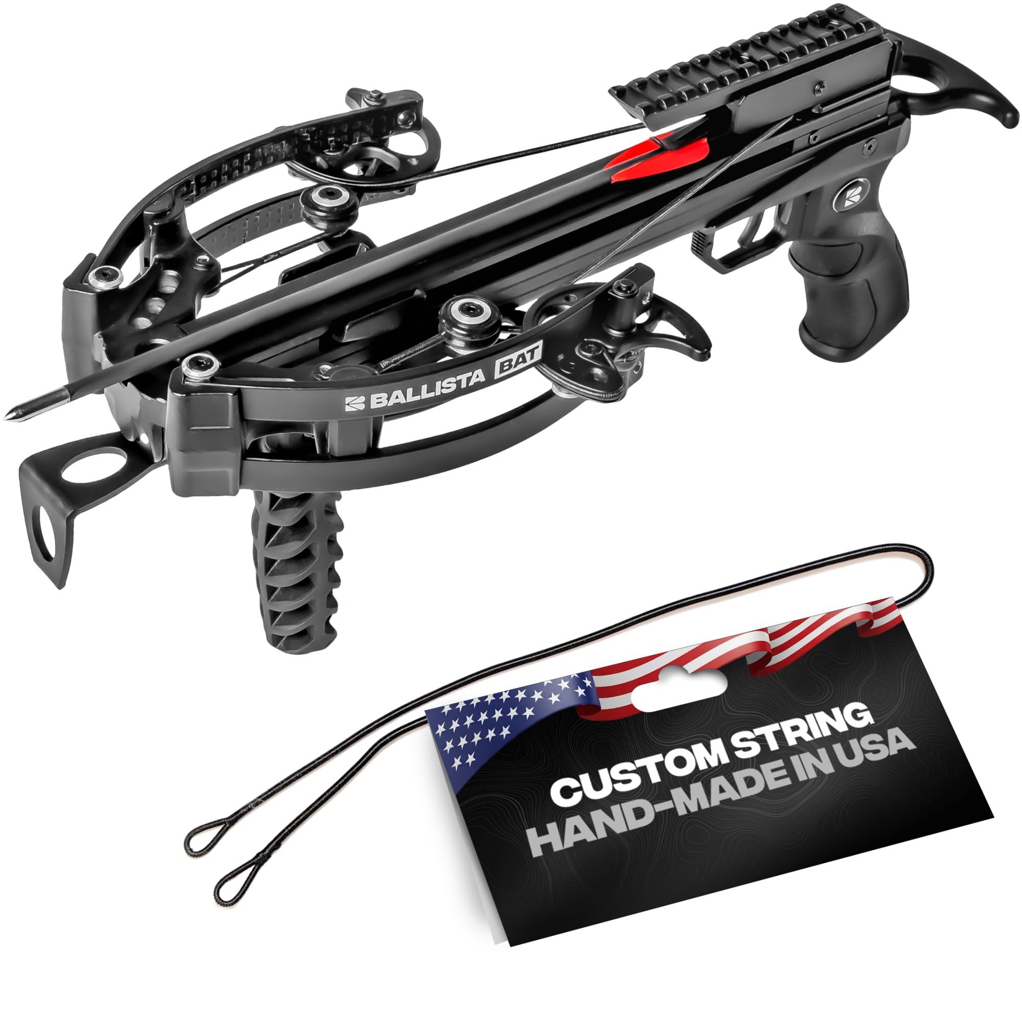 BAT Compound Mini Crossbow - Small Crossbow for Hunting, Fishing and Target - 300 FPS, 130 Lbs, 2.46 lbs