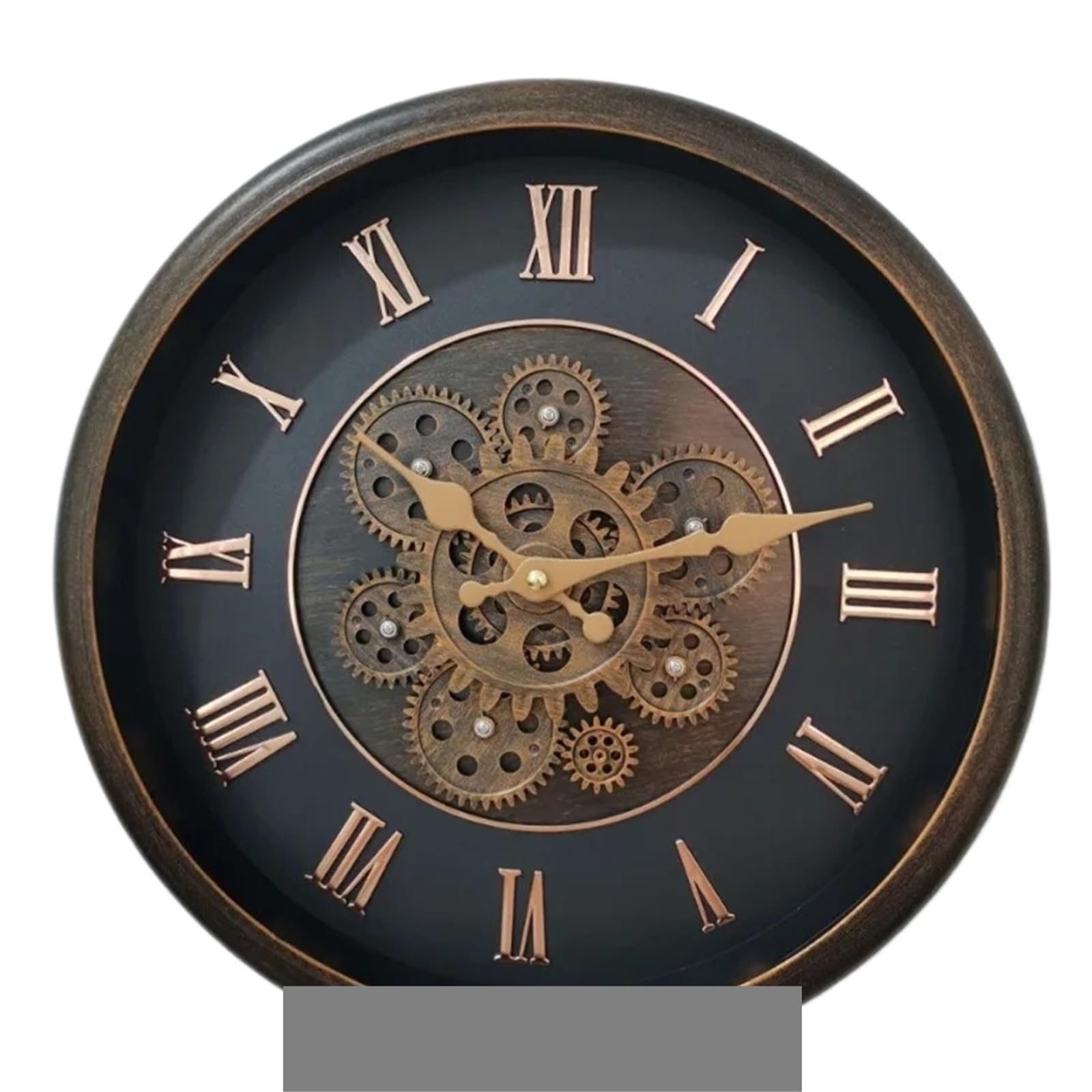 Horloge Murale à Engrenages Industriels pour un Salon Loft Rétro Chaleureux