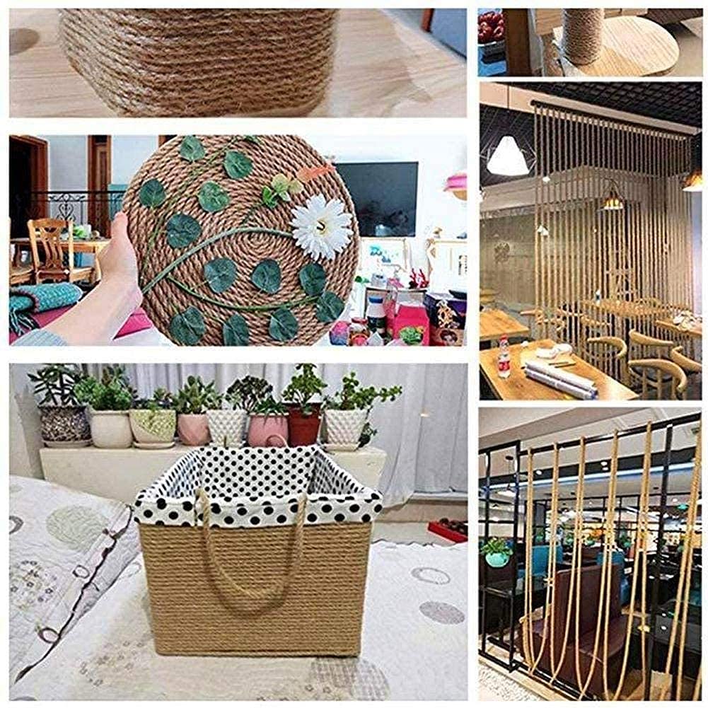 Spago Di Iuta Naturale Per Giardinaggio E Fai Da Te - Corda Manila Intrecciata, Biodegradabile, Resistente UV - Rotolo Per Decorazioni Rustiche, Pacchi, Legatura Piante