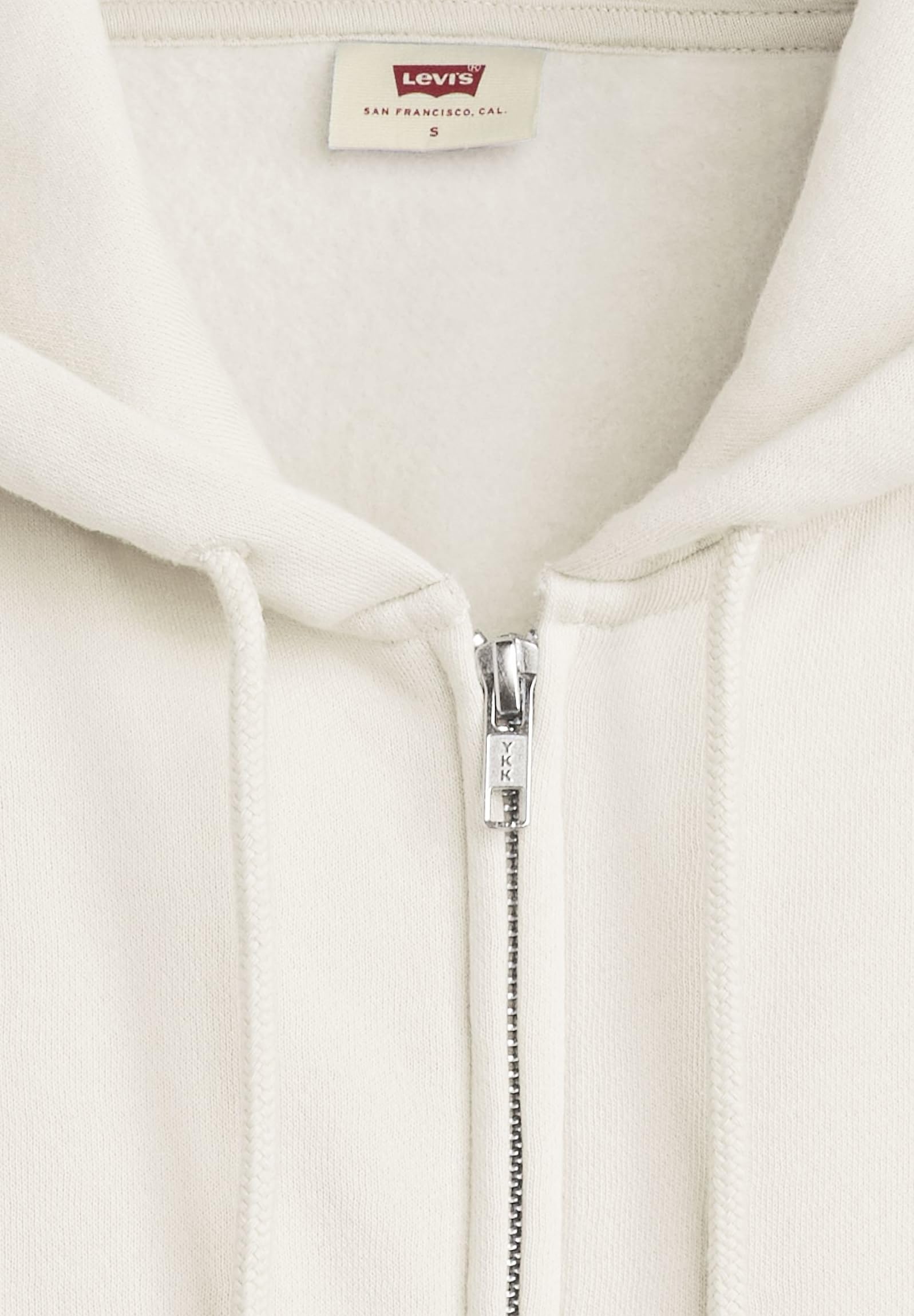Levi's Everyday Zip Hoodie Sugar Swizzle Fleece, Sugar Swizzle, S