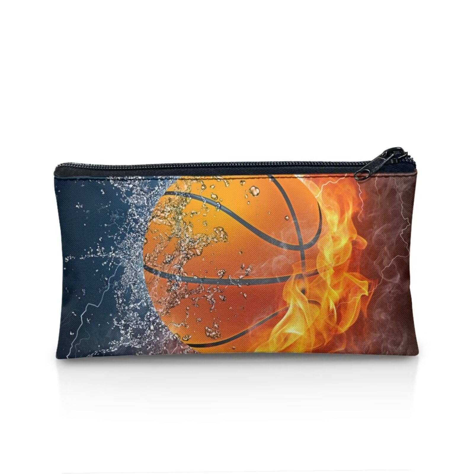 UOIMAG Basketball Pencil Case for Boys School Pencil Bag Zipper Pencil Pouch Office Organization