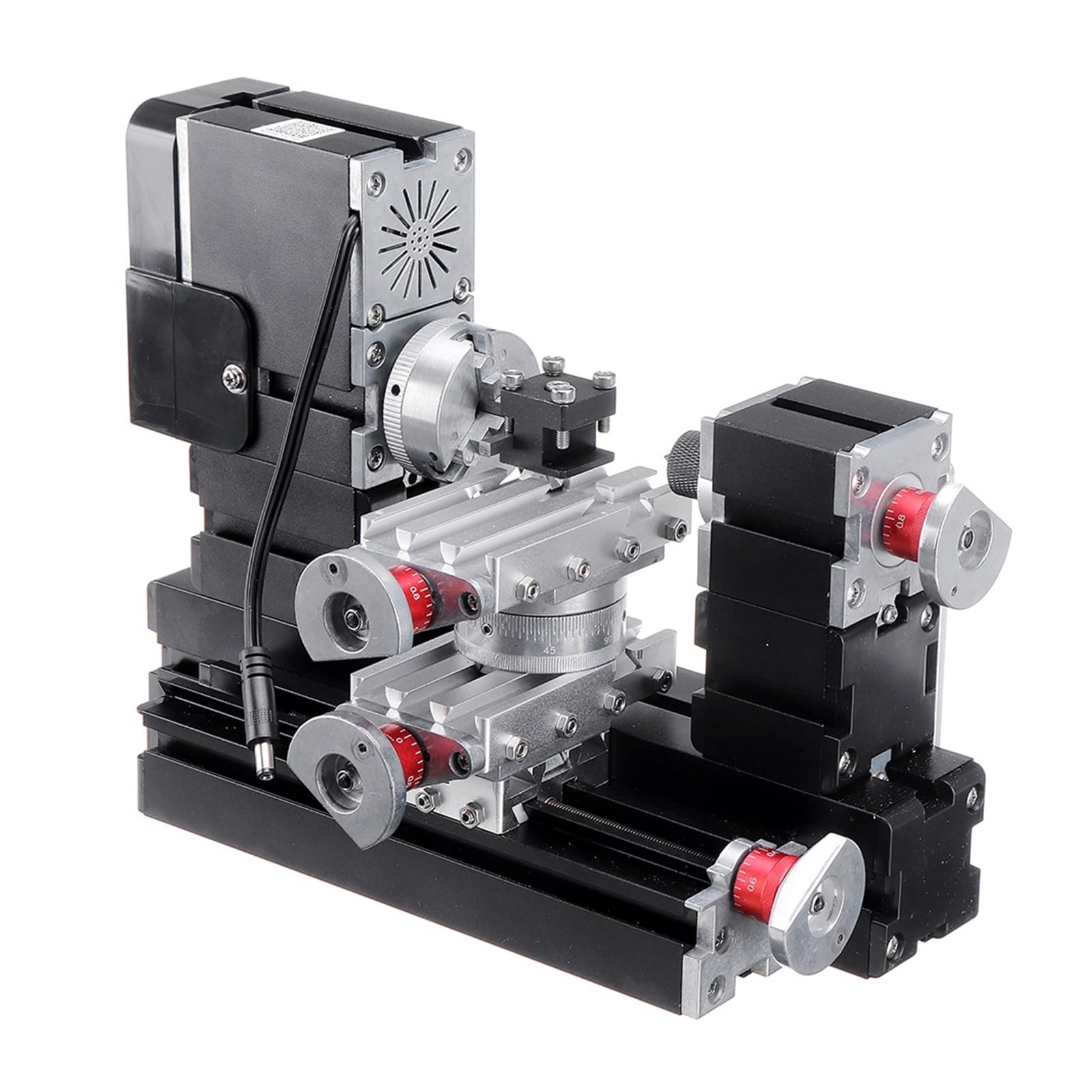 Miniaturowa Tokarka Obrotowa Do Metalu, Drewna, 60 W, 12000 Obr./min., Silnikowa Szlifierka Wyrzynarki, Suwak Osi Z O 180 Stopni Metali Szlachetnych Mały i przenośny