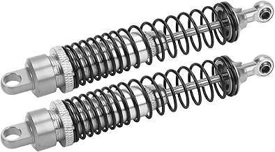 Óleo de amortecedor RC, materiais metálicos de amortecedor RC para carro de controle remoto para HSP/RGT/Himoto/Redcat GEN8 GEN7 1/10 108004 188004 08041 carro RC(Prata)