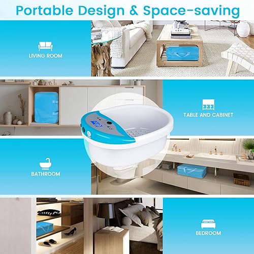 Miniatura 5 de Máquina de desintoxicación de baño de pies iónico, máquina de spa de pies con zapatillas de masaje, máquina de spa de pies de desintoxicación,