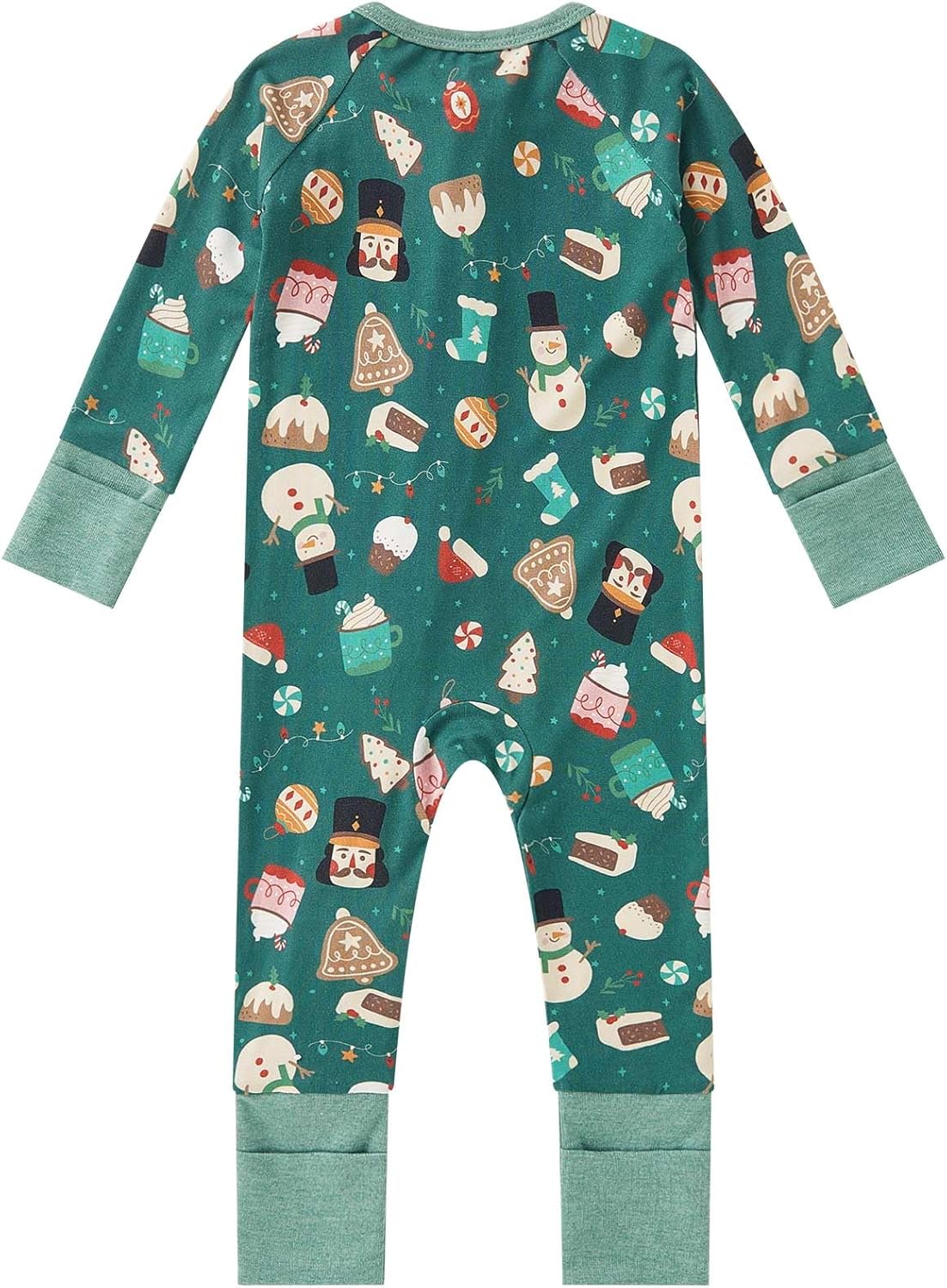 pureborn Baby Boys Girls Sleeper Viscose from Bamboo Pajamas 2-Way Zipper Snug Fit Sleepwear Nutcracker Christmas 6-12 Months - Image 2