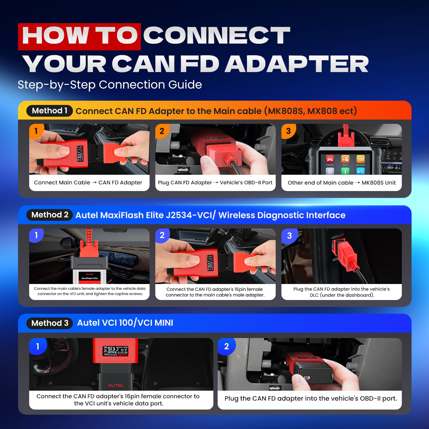 Amazon.com: Autel CAN FD CANFD Adapter for GM MY2020 Vehicles