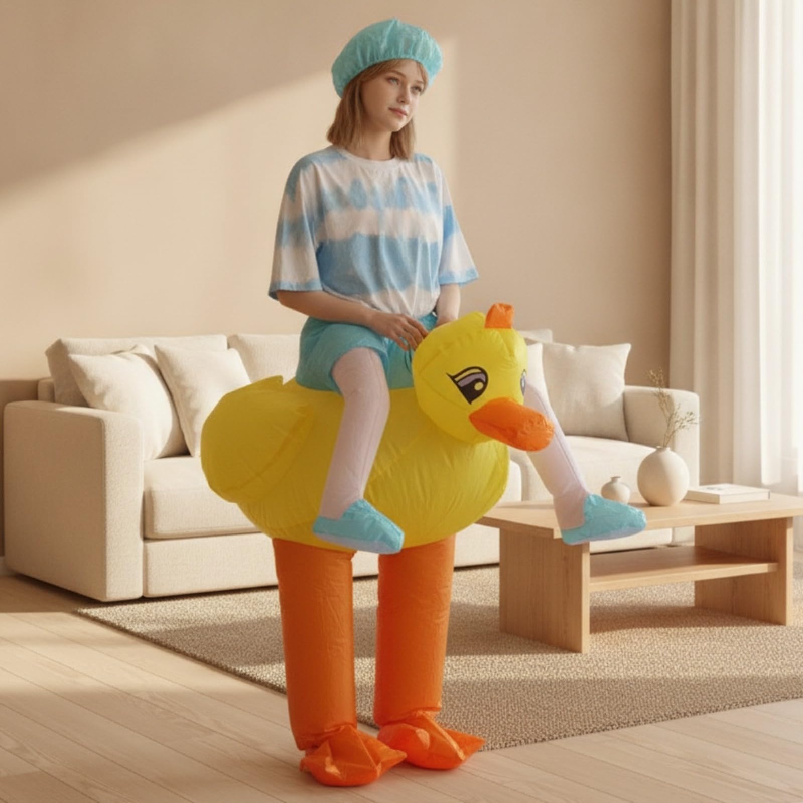 Disfraz Inflable Ave Acuática Bonito, Disfraz ave acuática Inflable, para Festivales, Adultos, Cosplayers