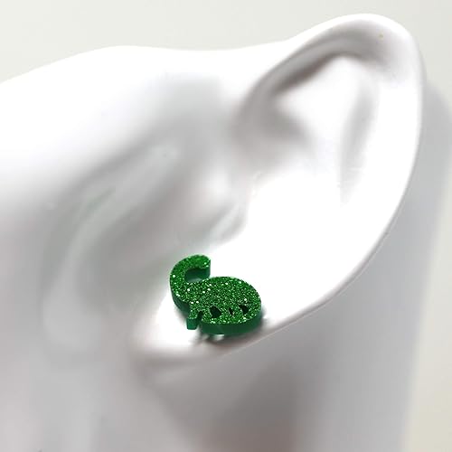 Miniatura 9 de Metal Free Laser Cut Acrylic Earrings on Plastic Posts (Bat)