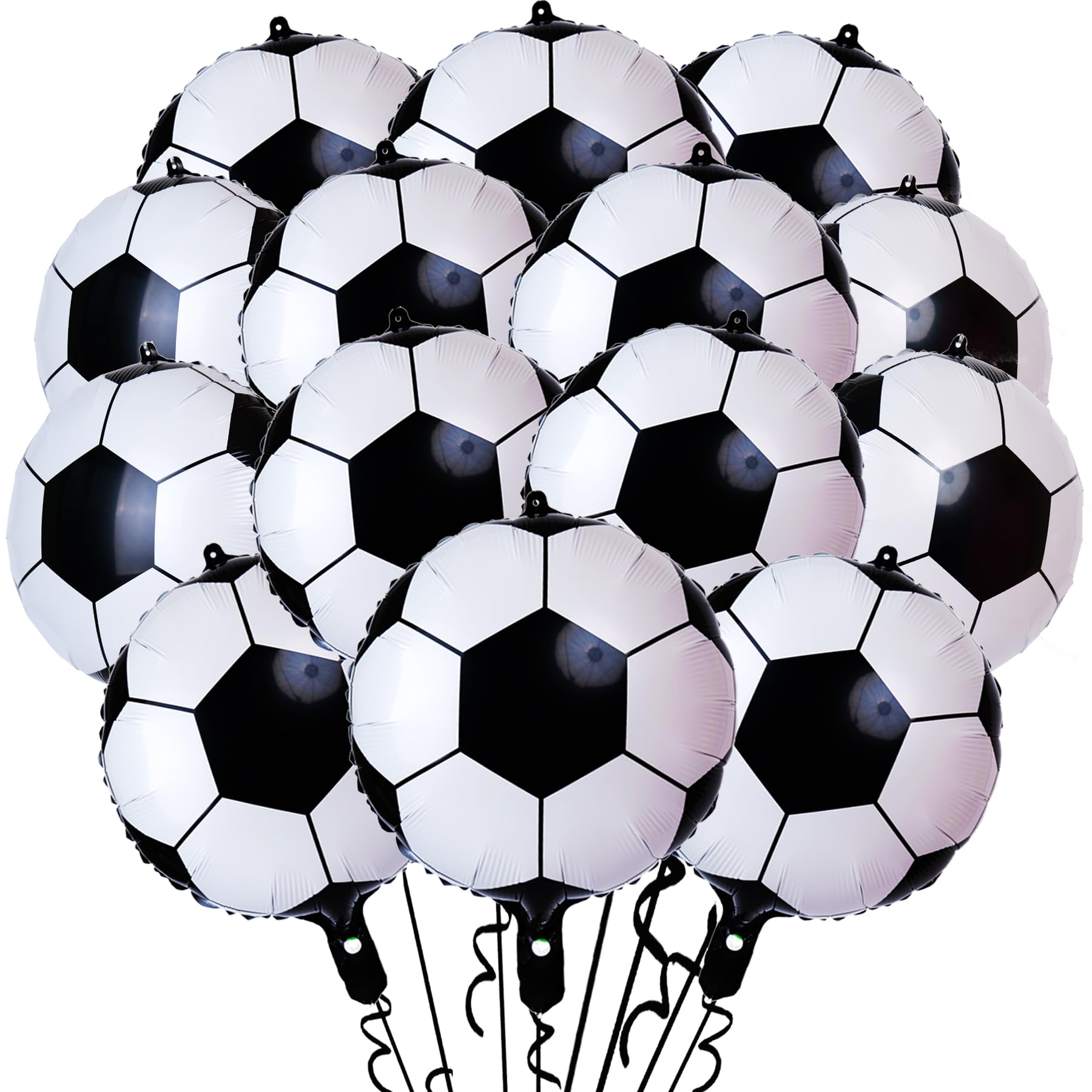 View 1 of 14 Pcs Soccer Party Balloons,18 Inch Soccer Foil Balloon Sports Theme for Soccer Themed Party Decorations,Soccer Balloons Birthday Party Sports Party Supplie