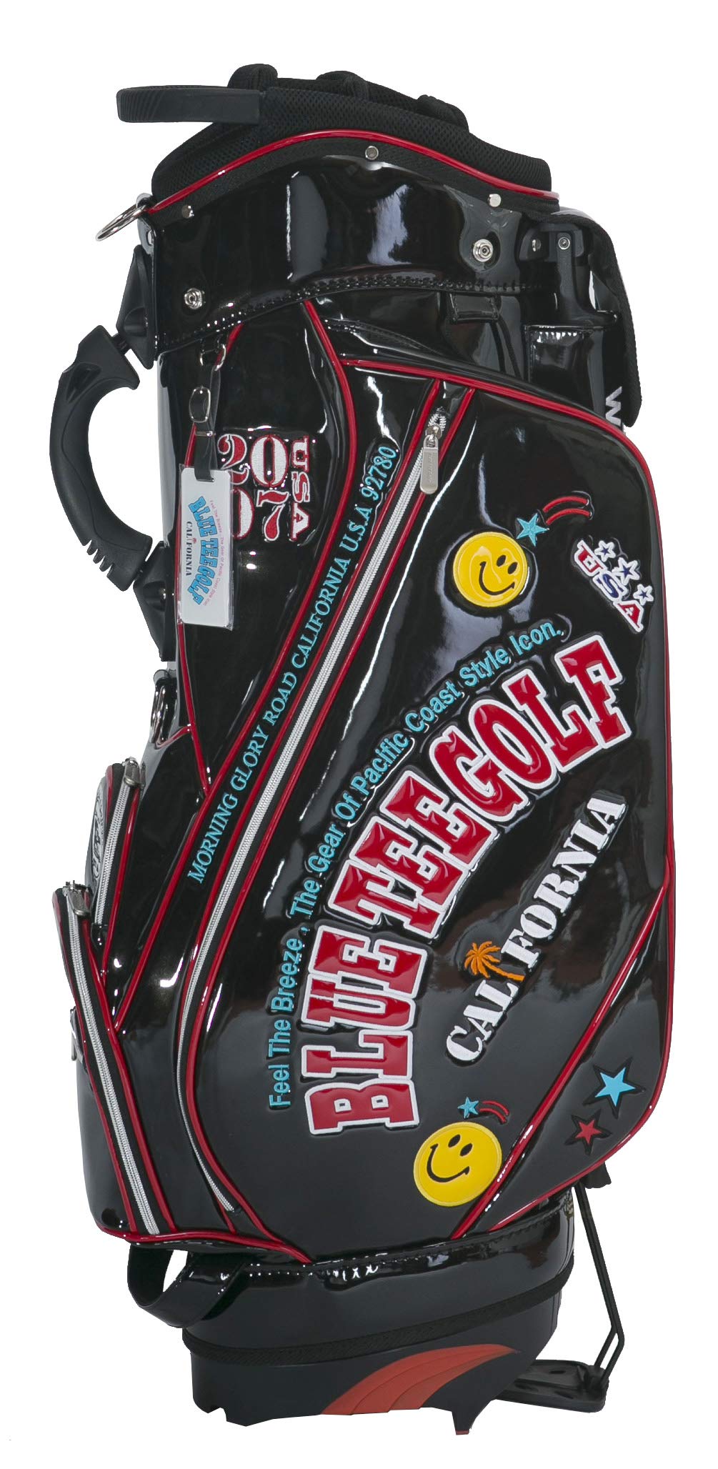 ブルーティーゴルフ エナメル スタンド式 キャディバッグ 9型 キャディバッグ 楽天市場】ブルーティーゴルフ エナメル スタンド式 キャディ