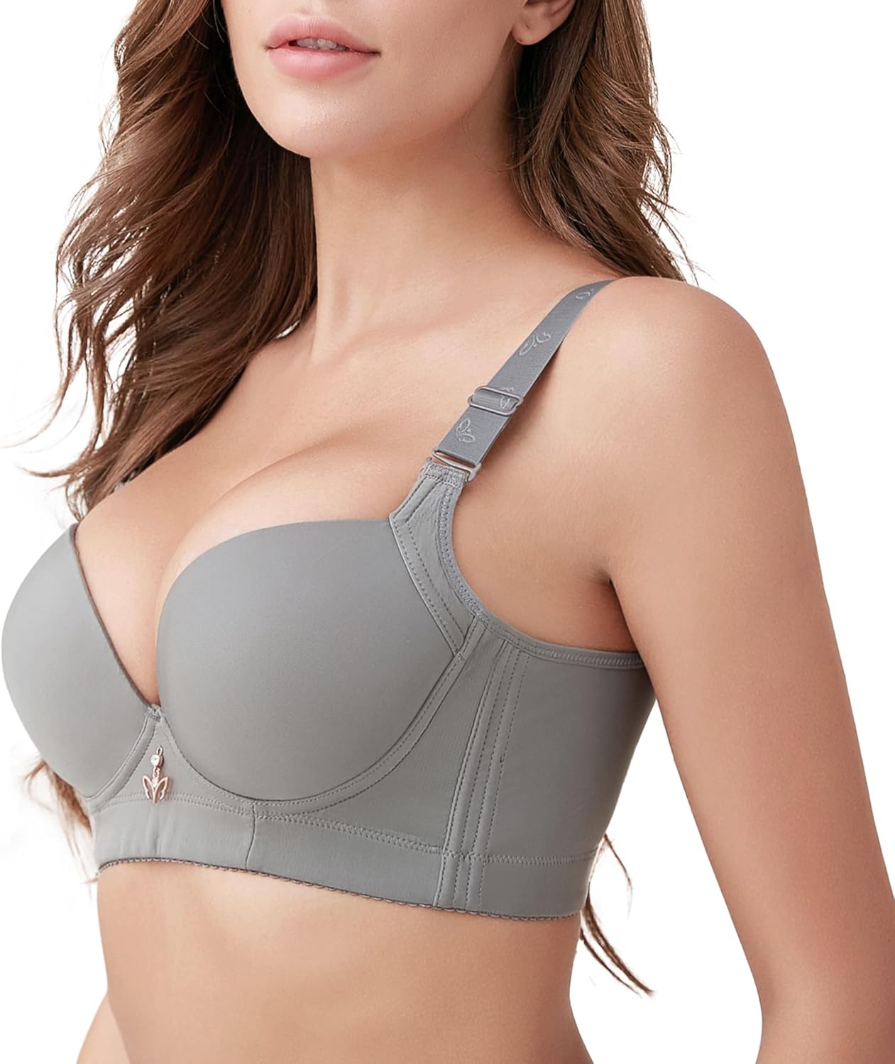 FallSweet Padded T Shirt Bras for Women Push Up Comfort Underwire Brassiere 34A to 44C - Image 2