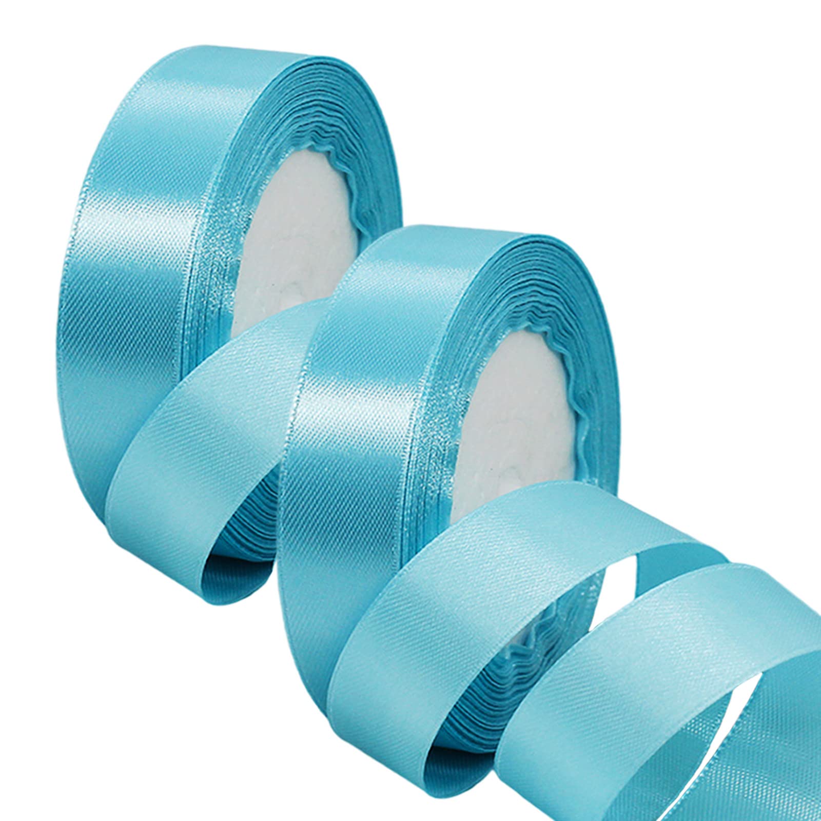 50mm Wide White Ribbon Thick Wedding Car Ribbon 22m, 2 inch Thick White Satin Ribbon for Gift Wrapping Wedding Car Christmas Birthday Cake Hair Bow Florist Bouquet Crafts Decorations — view 34