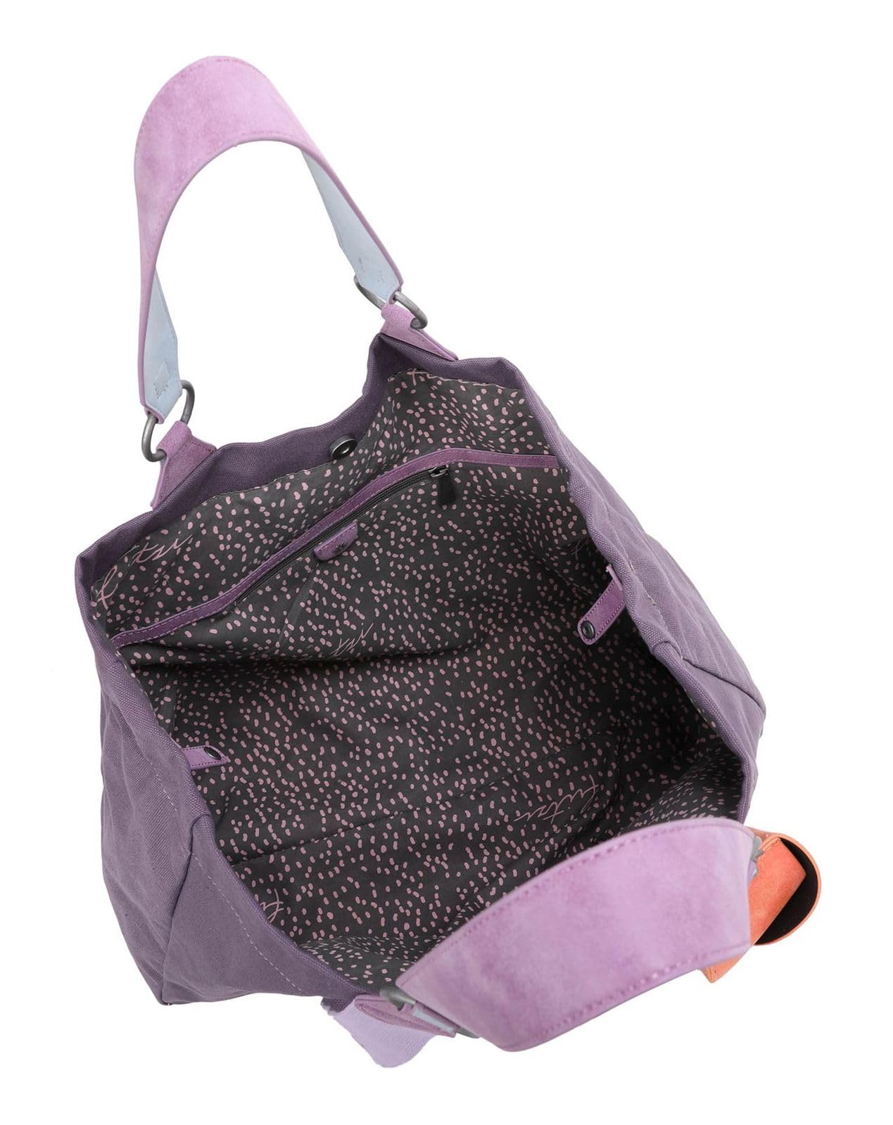 Fritzi Izzy Canvas Shopper Baumwollmix Damen Handtasche Festival City Beach vegan abnehmbares Brillenetui 36 x 50 x 16 cm – Schwarz, Rosa, Orange, Lila, Grün, Blau, Pink, Beige, Gelb