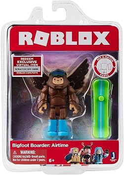 ROBLOX Bigfoot Boarder Airtime Figure with Exclusive Virtual Item Game Code