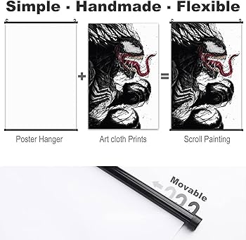 Amazon.co.jp: 掛ける絵 Venom ヴェノム タペストリー ポスター 巻物