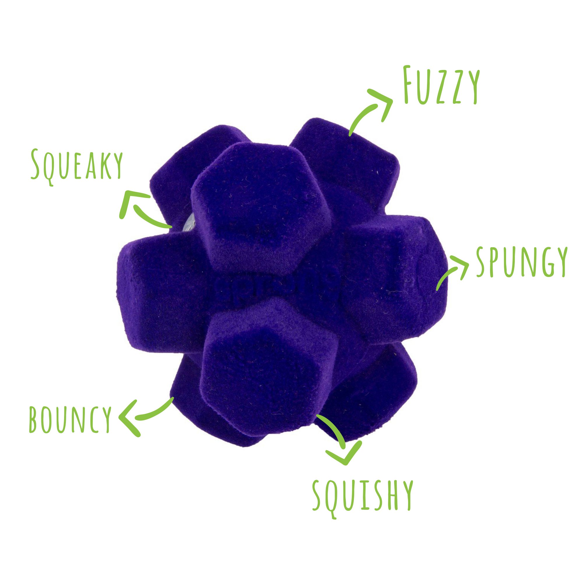 Pet Craft Supply Bouncy, Squishy, Floaty Dog Toy Ball with Super Squeaker