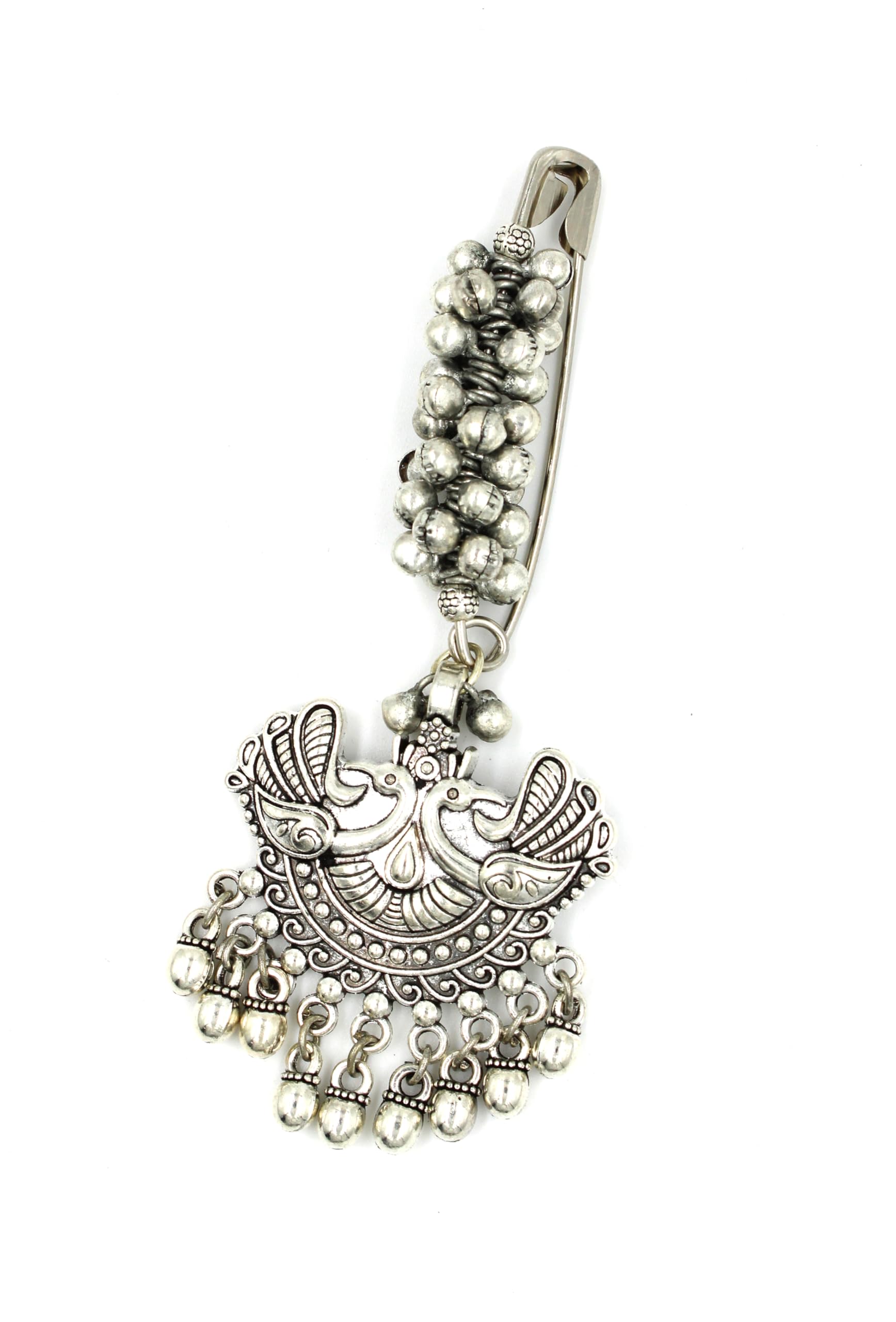 GURJARI JEWELLERS Silver Plated Saree Pin Oxidised Safety pin Fancy Women Dupatta Hijab Chunri Safety Pin s15 (B0CRRW9FJJ) Amazon Price History, Amazon Price Tracker