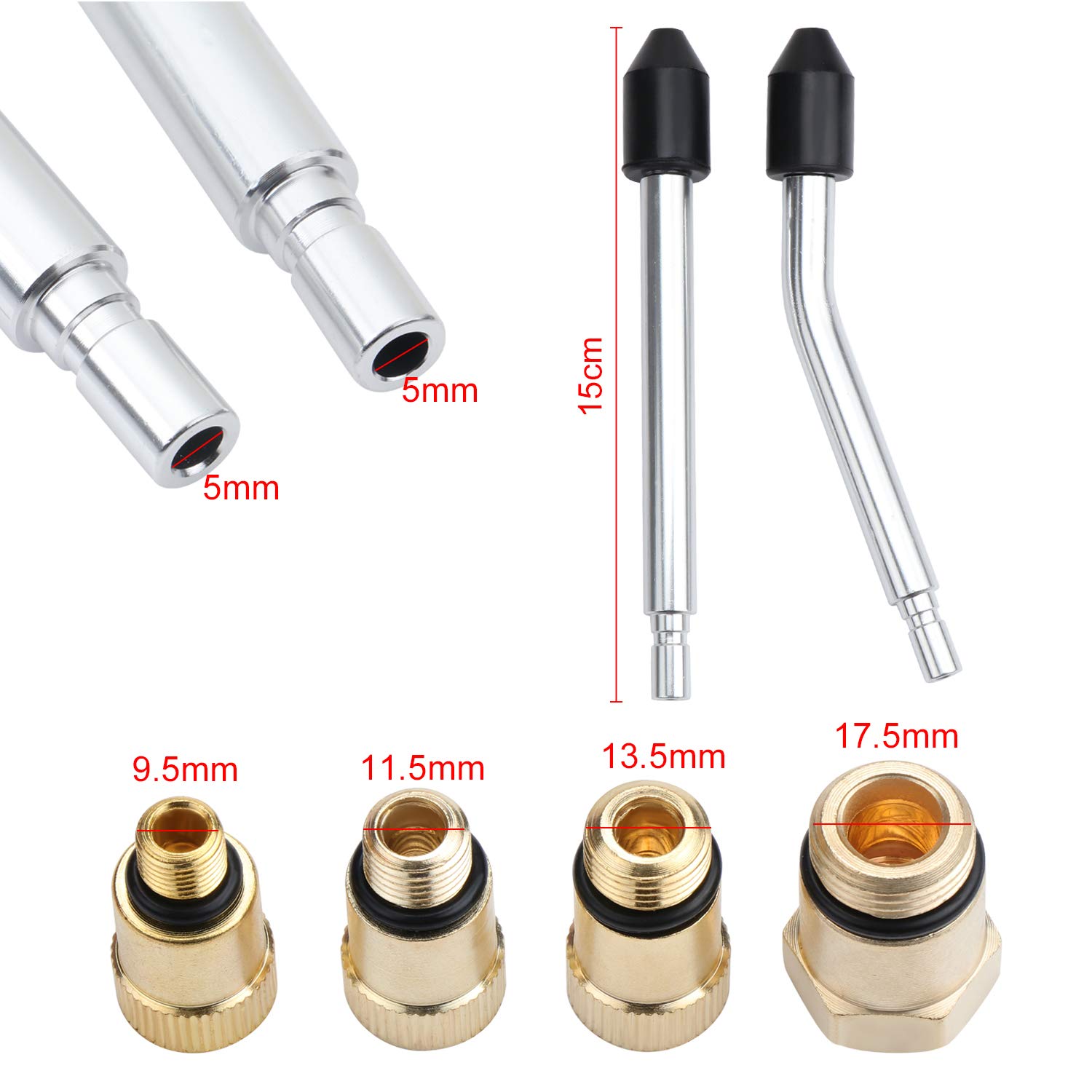 Testeur Compression Moteur 0-300 PSI - Avec Testeur Bougie Allumage - Kit Diagnostic Voiture Moto - 4 Adaptateurs
