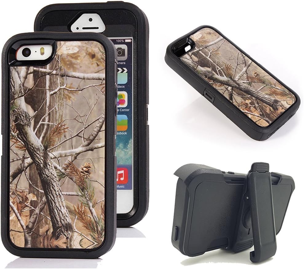 iPhone SE Holster Case, Kecko Defender Military Tough